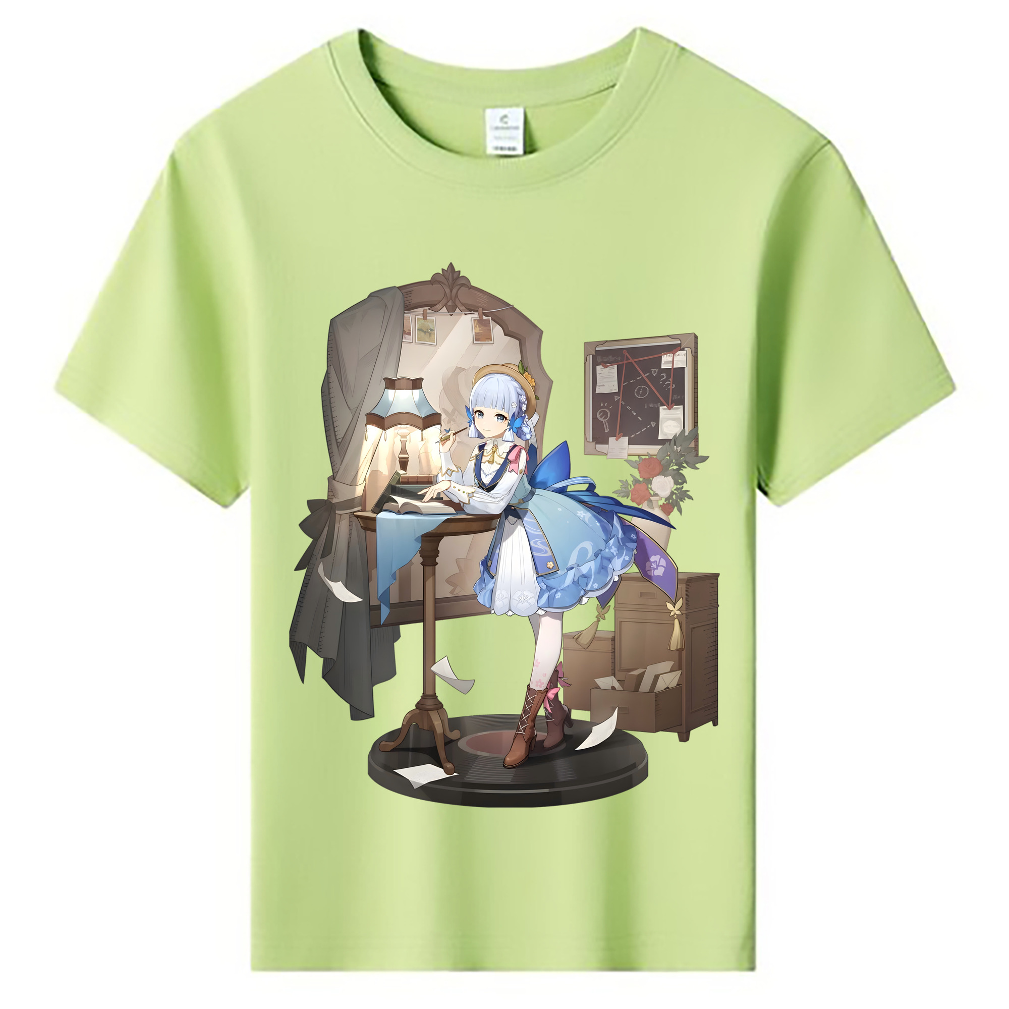 げんし神 神里綾華 神宮寺レン genshin Kamimiya Ren 綿100％キッズTシャツ（フロントプリント）